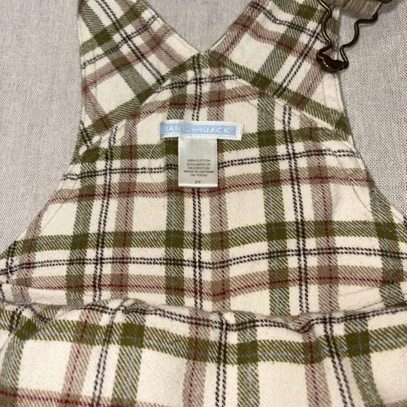 Janie and‎ Jack Overalls Boys In the Mountain (brown beige/ size 3T) Embroidered - Picture 4 of 6